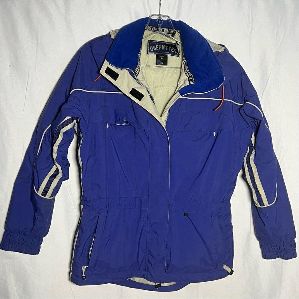 Obermeyer Adirondack Blue Parka Ski Snow Outdoor Jacket Womens 4 Gorpcore Y2k